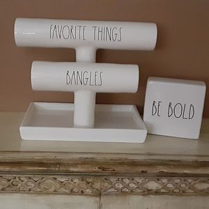 Rae Dunn ceramic Favorite things. Bracelet. Watch holder.